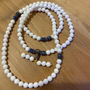 Tibetan Naga Shell 108 Bead Mala